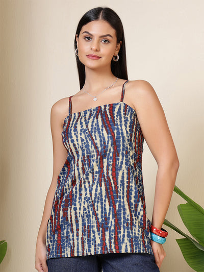 Women Multicolore Printed Straight Tunic
