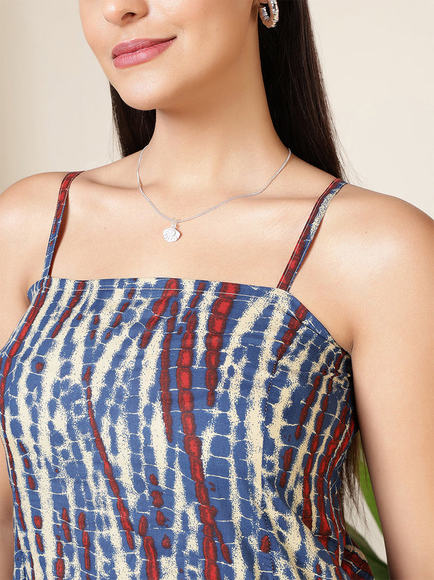Women Multicolore Printed Straight Tunic