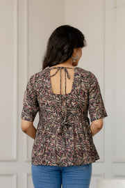 Women Multi Printed Peplum Tunic