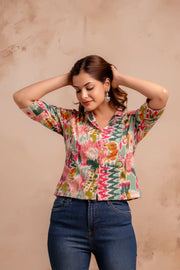 Women Multicolor Printed Straight Tunic