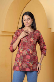Floral Printed Straight Tunic for Women