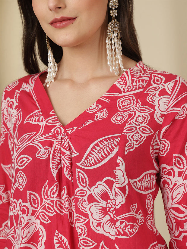 Pink Printed Co-Ord Set for Women