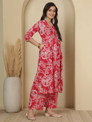 Pink Printed Co-Ord Set for Women