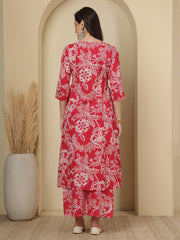 Pink Printed Co-Ord Set for Women
