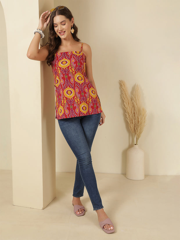 Women Multicolor Printed Straight Tunic