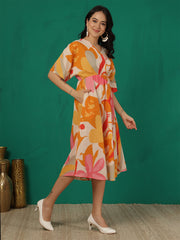 Multicolor Printed Dress for Women