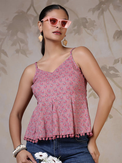 Women Mauve Printed Top