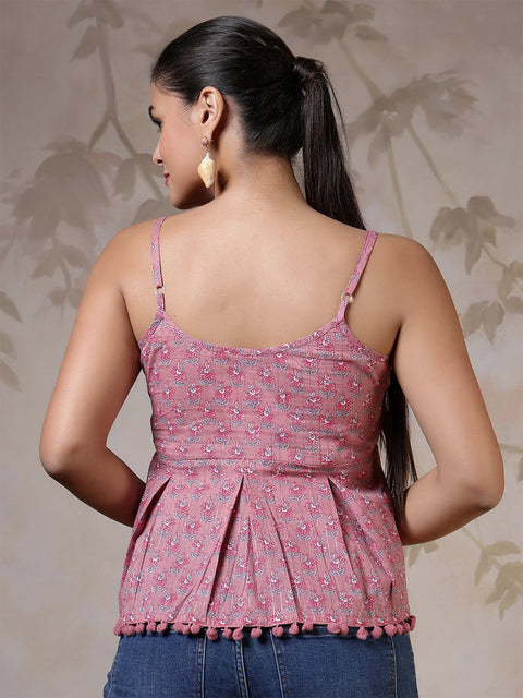 Women Mauve Printed Top