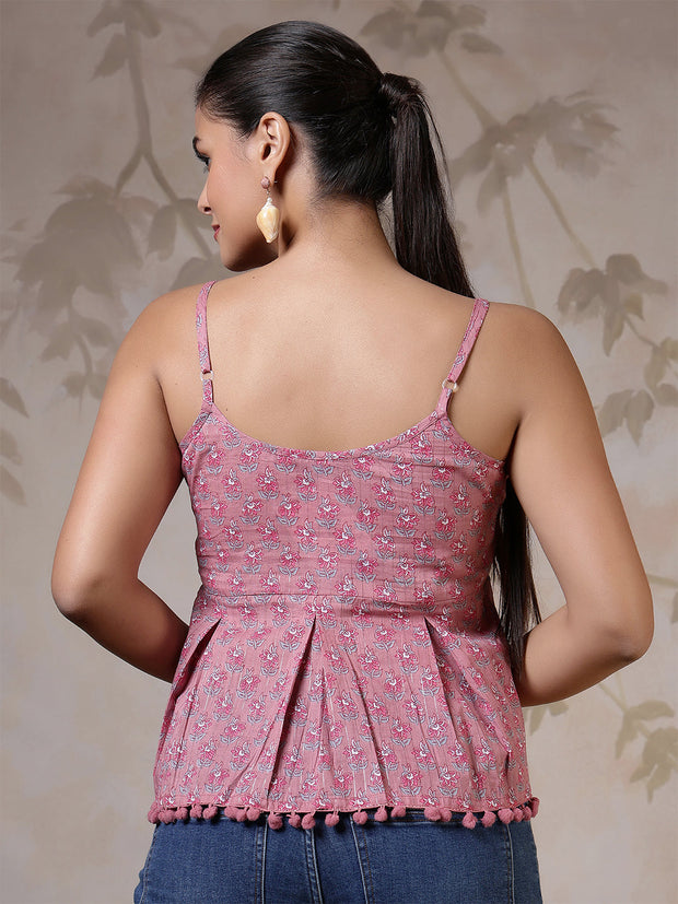 Women Mauve Printed Top