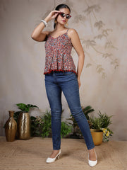 Women Multicolor Printed Top