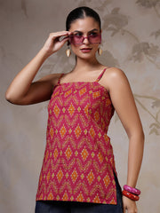 Women Multicolor Printed Straight Tunic