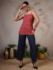 Women Multicolor Printed Straight Tunic