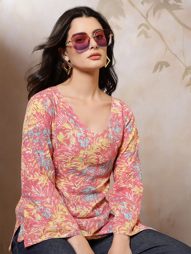 Women Multicolor Printed Straight Tunic