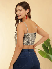 Women Grey Printed Top