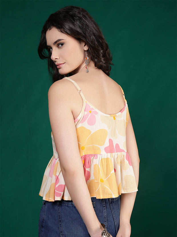 Women Multicolor Printed Top