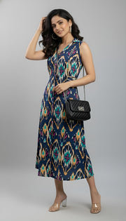 Multicolor Printed Dress for Women