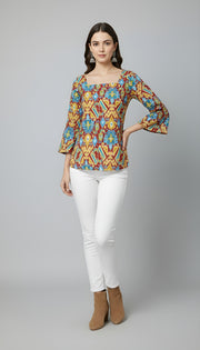 Women Multicolor Printed Straight Tunic