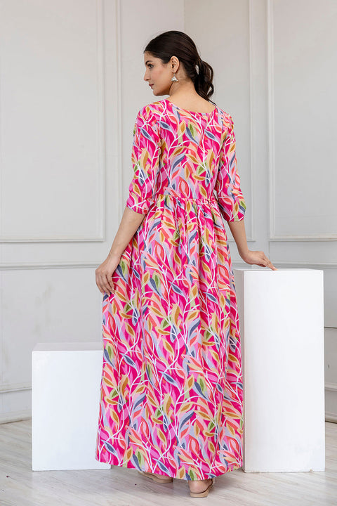 Women Multi Ethnic Printed Flared Dress