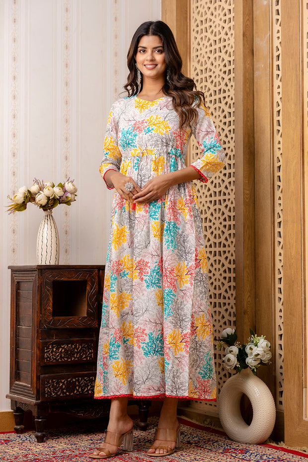 Women Multi Ethnic Printed Flared Dress