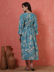 Women Printed Flared Maternity Dress