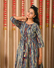 Women Multi Printed Flared Dress