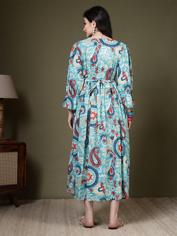 Multicolor Printed Dress for Women