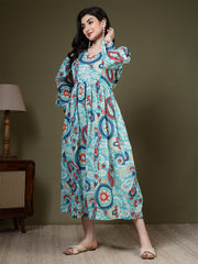 Multicolor Printed Dress for Women
