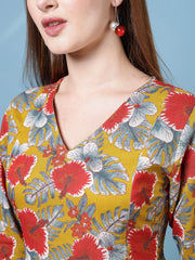 Women Multicolor Printed Flared Dress