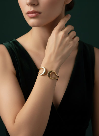 Gold-Plated Cuff Bracelet