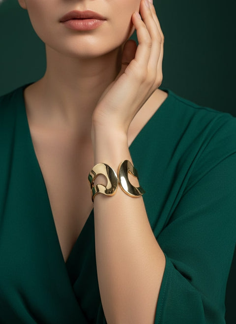 Golden Slip-On Bracelet