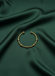 Fancy Gold Toned Cuff Bracelet