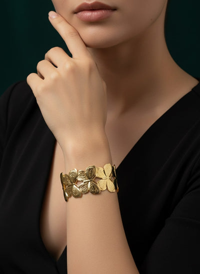 Golden Butterfly Cuff Bracelet