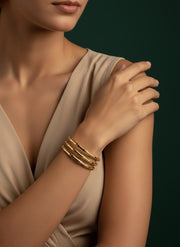 Fancy Stainless Steel Multi Layered Bracelet