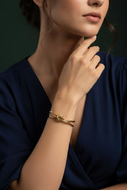 Unique Two-Layered Cuff Bracelet