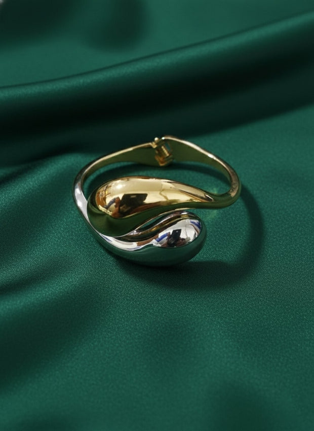 Silver & Gold Toned Unique Bracelet