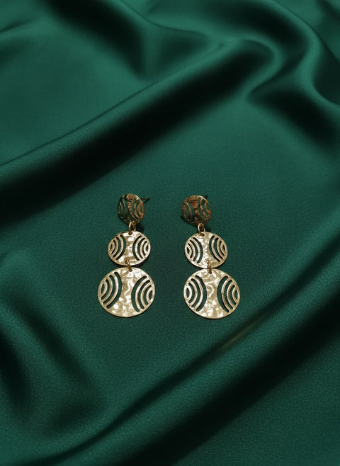 Antique Circular Shape Drop Earrings