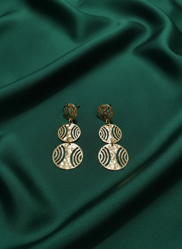 Antique Circular Shape Drop Earrings