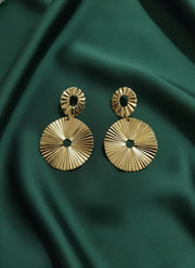 Circular Shape Antique Drop Earrings