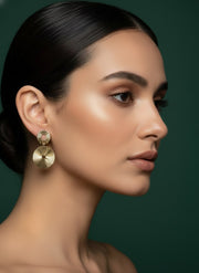 Circular Shape Antique Drop Earrings