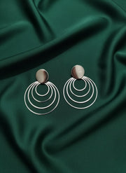 Antique Circular Shape Oxidised Earrings