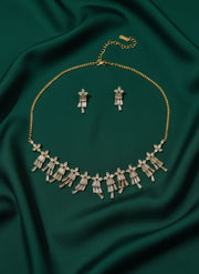 American Stone Necklace with Earring