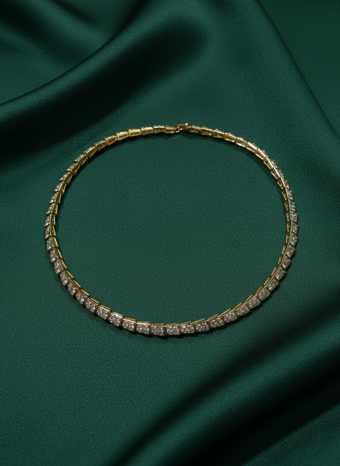 Antique Ad Stone Necklace