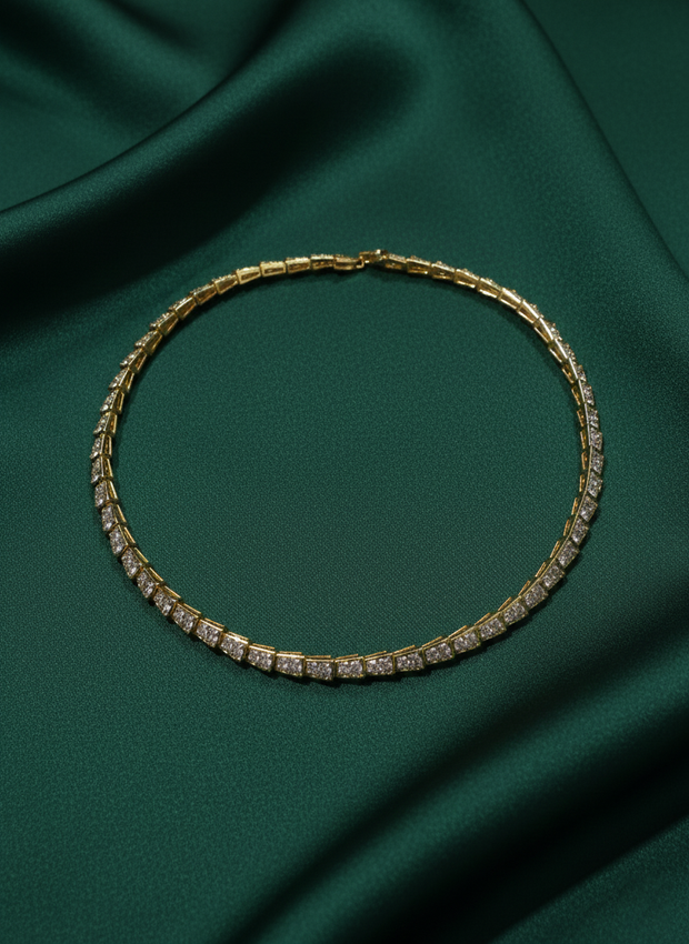 Antique Ad Stone Necklace