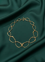 Trendy Statement Hoop Design Necklace