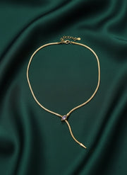 Trendy Snake Design Minimal Necklace