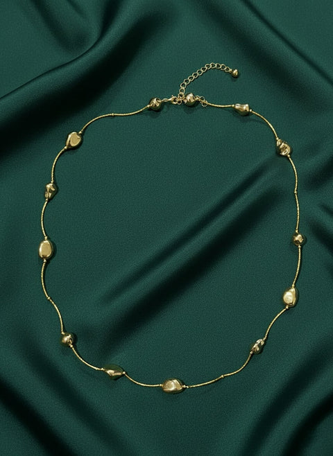 Fancy Chain With Beautiful Golden Beads