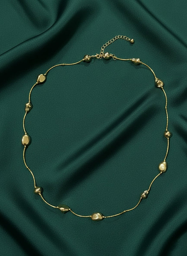 Fancy Chain With Beautiful Golden Beads