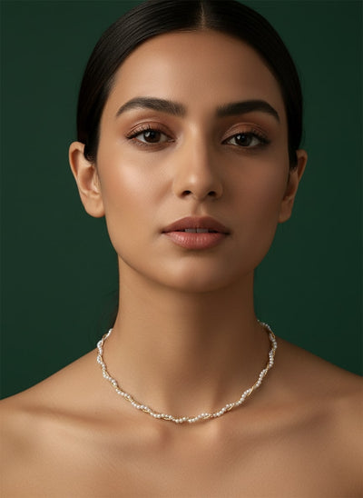 Fancy Double Layered Pearl Necklace