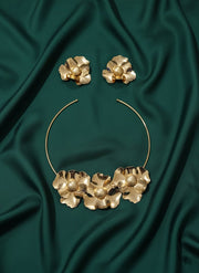 Artificial Beads & Flower Shaped Jewellery Set