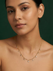 Trendy Heart & Teadrops Necklace